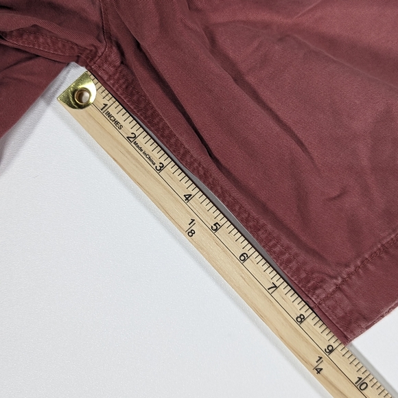 Abercrombie Shorts Youth Size 14 Faded Red (30 Waist) Flat Front Chino - Picture 11 of 11